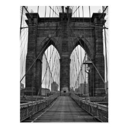 The Brooklyn Bridge in New York City Postcard