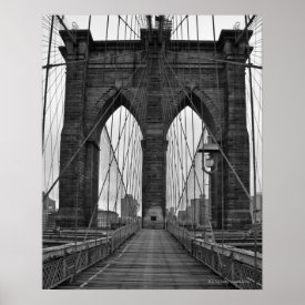 The Brooklyn Bridge in New York City Posters
