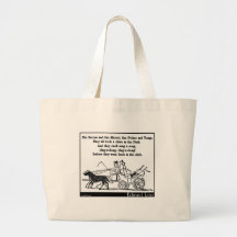 The Broom, the Shovel, the Poker and Tongs Canvas Bags