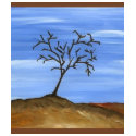 The Brown Tree Traditional Minimalist Painting t-shirts by Halima_Ahkdar The Brown Tree Traditional Minimalist Painting t-shirts
