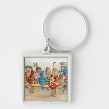 The Brownie's Christmas Dinner Keychains