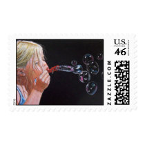 THE BUBBLE BLOWER STAMP by joyartstamps THE BUBBLE BLOWER STAMP