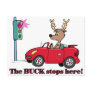 The buck stops here postcard