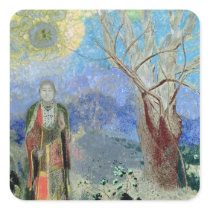 The Buddha, c.1905 Square Stickers