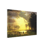 The Buffalo Trail Albert Bierstadt Gallery Wrap Canvas