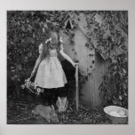 The Bunny Herder (B&W) posters