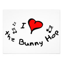 the Bunny Hop I Heart-Love Gift Announcements