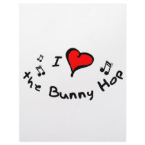 the Bunny Hop I Heart-Love Gift Custom Letterhead