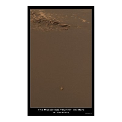The Bunny On Mars â€“ What is it? Poster by Space_Exploration