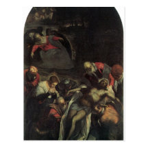 The burial by Tintoretto Postcard