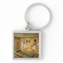 The burial chamber in the Tomb of Tutankhamun Keychains