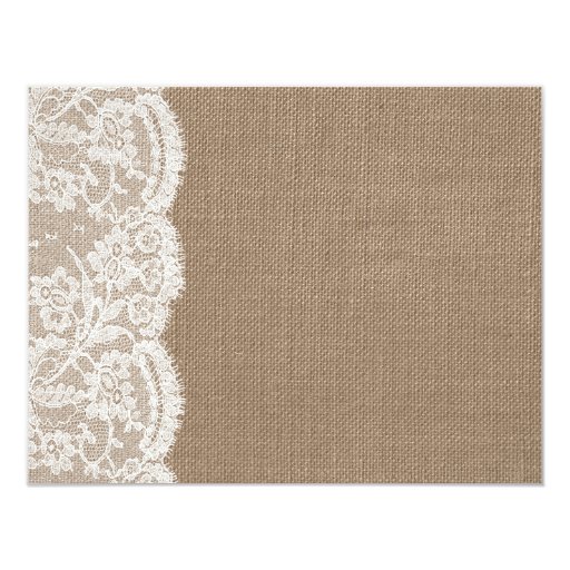 The Burlap & Lace Wedding Collection Detail Cards Custom Invitation