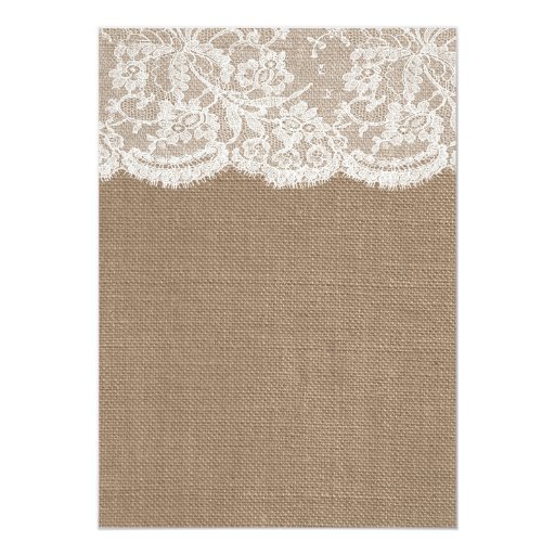 The Burlap & Lace Wedding Collection Invitations