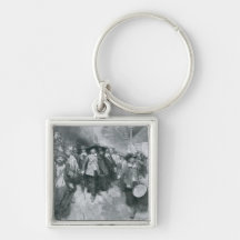 The Burning of Jamestown Keychains