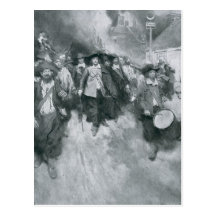 The Burning of Jamestown Postcard