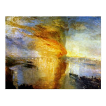 The Burning of the Houses of Lords and Commons Postcard