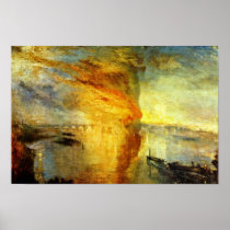 The Burning Of The Houses Of Parliament, The Burn posters