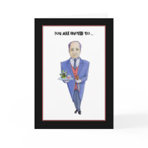 The Butler Murder Mystery Invitation Card