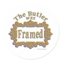 The Butler Was Framed! stickers