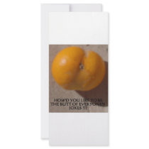 THE BUTT OF EVERYONE'S JOKES CUSTOM RACK CARD