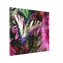 The Butterfly Stretched Canvas Prints
