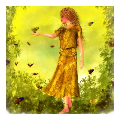 The Butterfly Fairy Poster by tinablanton