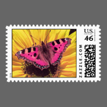 The Butterfly is a Flying Flower postage