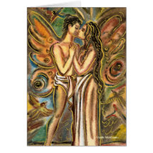 The butterfly kiss greeting card