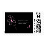 The Butterfly Quote Custom Stamps - Black