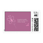 The Butterfly Quote Custom Stamps - Purple