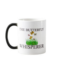 The Butterfly Whisperer mugs by AnimalShirts The Butterfly Whisperer mugs
