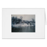 The Cabin & Pond In Winter Cards