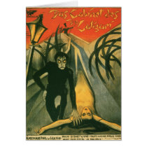 The Cabinet of Dr Caligari movie poster Greeting Cards