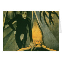 The Cabinet of Dr Caligari movie poster Greeting Cards