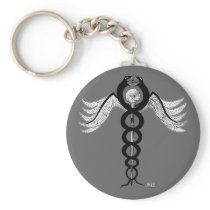 The Caduceus Keychain