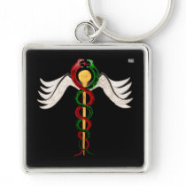 The Caduceus Keychains