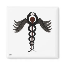 The Caduceus Fridge Magnets