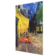 the cafe terrace on the place...Vincent van Gogh Gallery Wrap Canvas