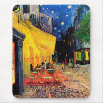 The Cafe Terrace, Vincent van Gogh Mouse Pad
