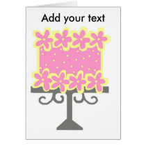 The cake, Add your text  card