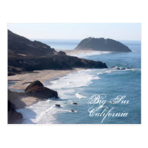 The California coastline at Big Sur Postcard