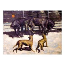 The Call for Help, 1908 Frederic Remington print