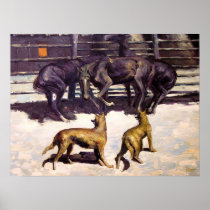 The Call for Help, 1908 Frederic Remington print