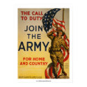 The Call to Duty - Join the Army posters