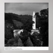 The Campanile from the Berkeley Hills, 1965 Poster
