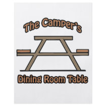 The campers dining room table flyers