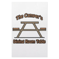 The campers dining room table custom stationery