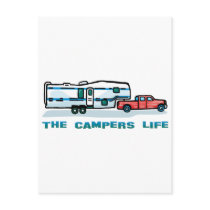 The Campers Life postcards