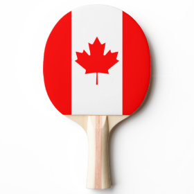 The Canadian Flag, Canada Ping Pong Paddle