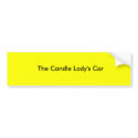 The Candle Lady's Car bumper stickers by njball The Candle Lady's Car bumper stickers